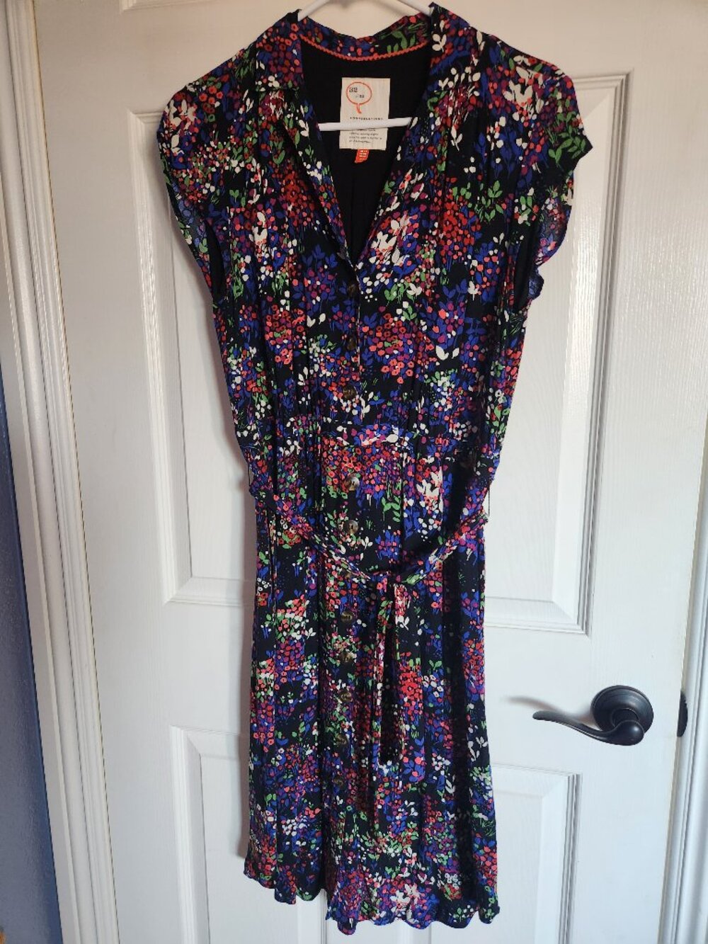 Conversations by Anthropologie - 32 of 52 Colloquial Floral Button Dress - Sz 8